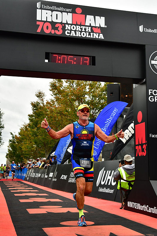 IronMan 70.3 North Carolina Gallery Tri with Doug